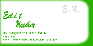 edit muha business card